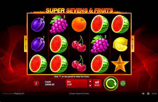 5 Super Sevens and Fruits Reels